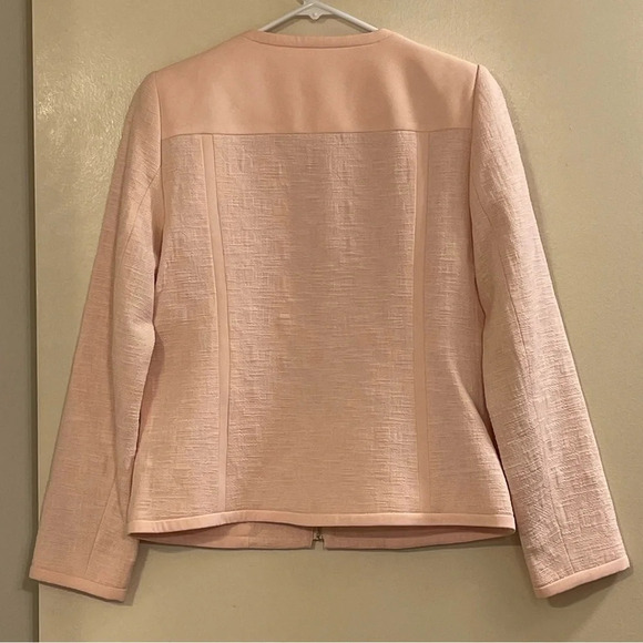 KARL LAGERFELD NWOT Jacquard Zip Jacket in Sherbet - Picture 4 of 8